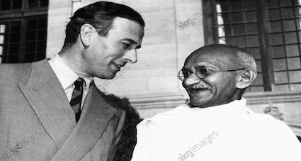 Lord Mountbatten and Mahatma Gandhi